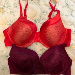 2pk Maiden Form FASHION BRAS SIZE 40/C